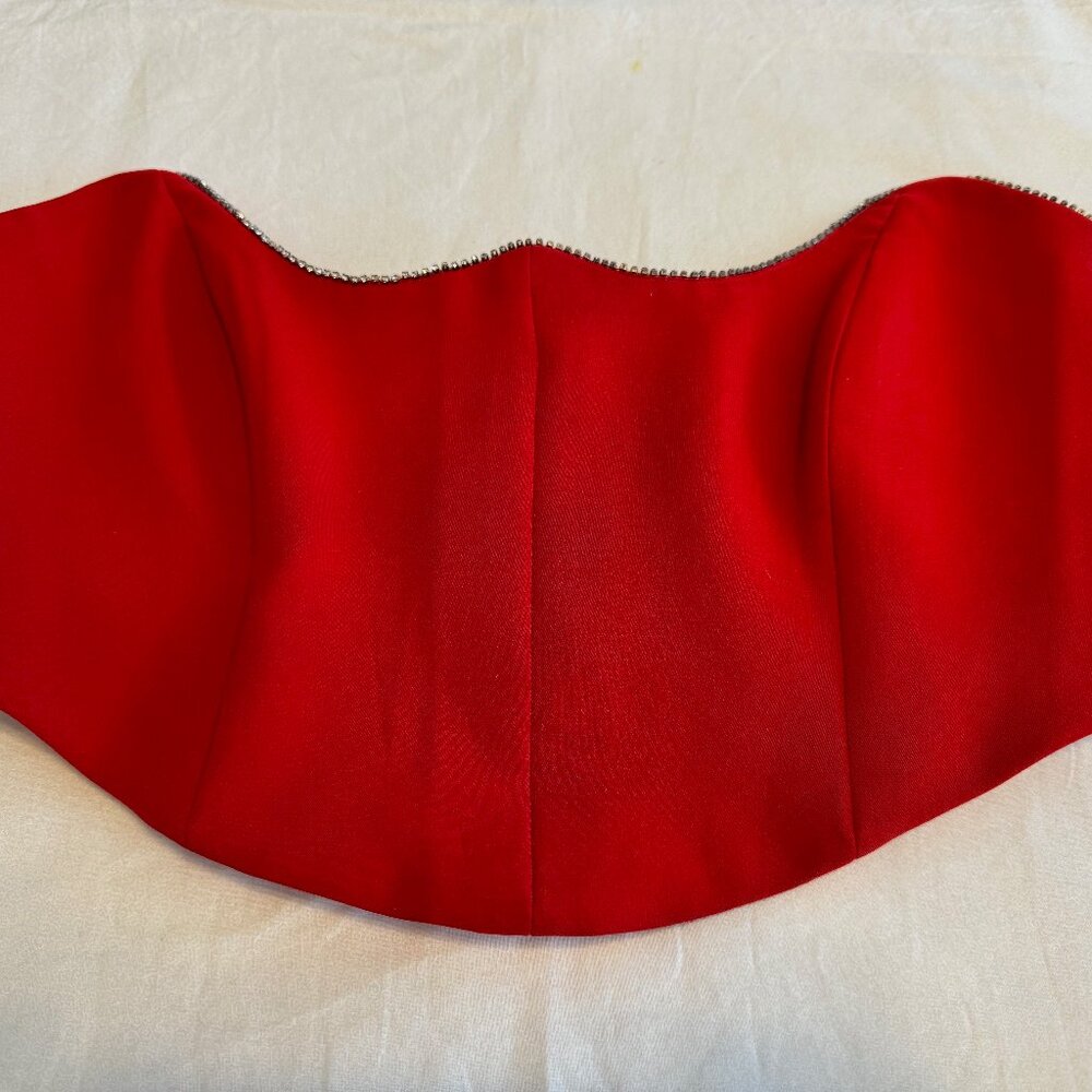 Catalina Bustier Top by Lovers + Friends, Size Small, Cherry Red, NWOT